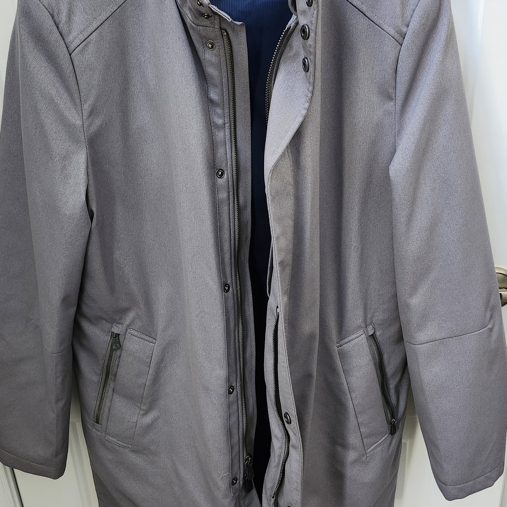 Hart Schaffner Marx Men's Gray Raincoat